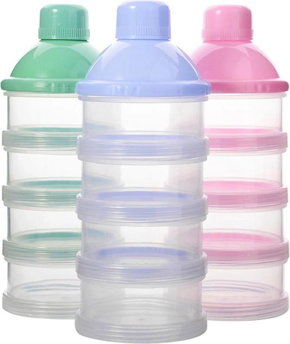 Merkloos Melkpoeder Doseerdoosje - Set Van 2 - BPA Vrij - Roze - 4 Lagen -Melkpoeder Toren - Babypoeder Bewaarbakje - Reisbox - Dispenser - Poedertoren 6 Merkloos Melkpoeder Doseerdoosje - Set Van 2 - BPA Vrij - Roze - 4 Lagen -Melkpoeder Toren - Babypoeder Bewaarbakje - Reisbox - Dispenser - Poedertoren - Afbeelding 4
