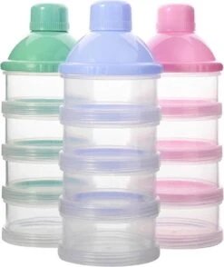 Merkloos Melkpoeder Doseerdoosje - BPA Vrij - Blauw - 4 Lagen -Melkpoeder Toren - Babypoeder Bewaarbakje - Reisbox - Dispenser - Poedertoren -Babyproducten Serie Winkel 1009x1200 4