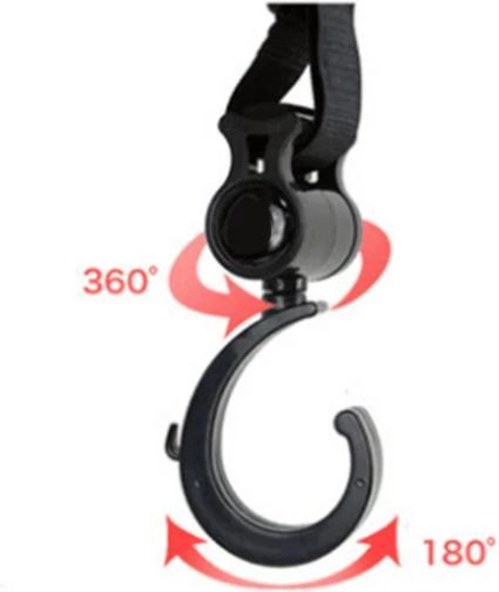 Baby Hangers Voor De Wandelwagen En Buggy + 2 Babylepels Cadeau - Nieuw In 2023 Met Verstevigde Draagbanden - 2 Stuks - De Flexibele Haken Draaien 360 Graden - Babytas Haak Voor Wandelwagen - 20 Kg Draagkracht 6 Baby Hangers Voor De Wandelwagen En Buggy + 2 Babylepels Cadeau - Nieuw In 2023 Met Verstevigde Draagbanden - 2 Stuks - De Flexibele Haken Draaien 360 Graden - Babytas Haak Voor Wandelwagen - 20 Kg Draagkracht - Afbeelding 4