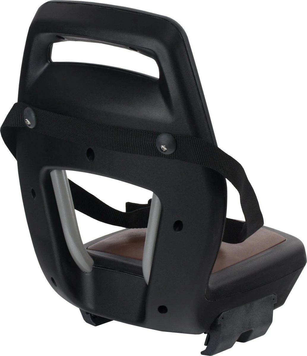 Qibbel 6+ Junior Fietsstoeltje Achter - Zwart Met Bruin Kussentje 4 Qibbel 6+ Junior Fietsstoeltje Achter - Zwart Met Bruin Kussentje - Afbeelding 2