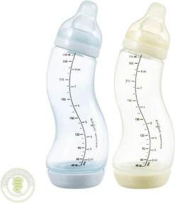 Difrax - S-Fles Duopack - Wit/Blauw - 250ml - 0+ Maanden -Babyproducten Serie Winkel 1038x1200 4