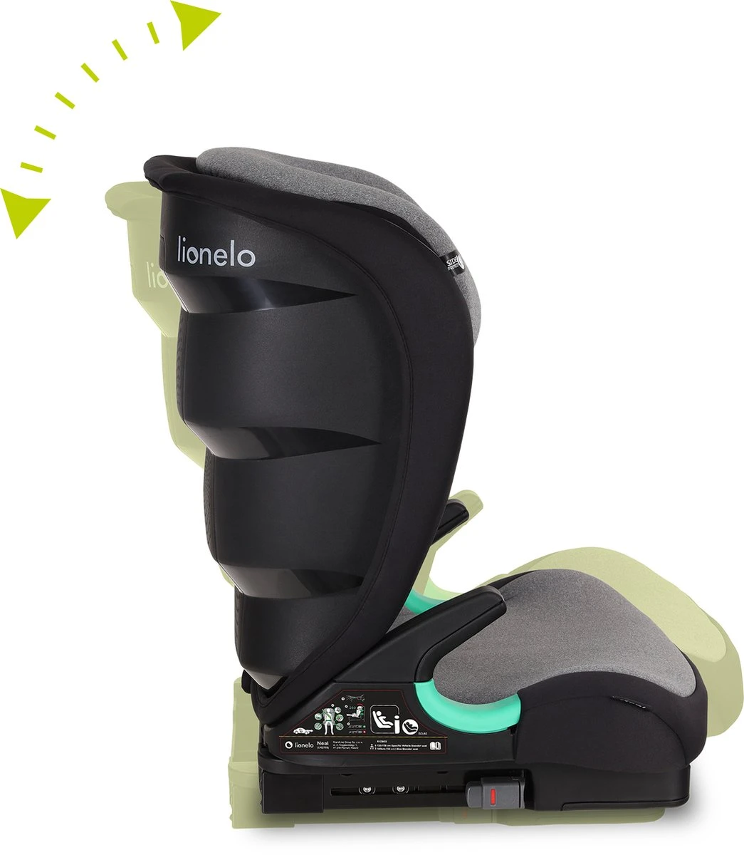 Lionelo Neal - Premium Autostoel - Hoofdsteunverstelling - Ventilatiesysteem - ISOFIX Tot 12 Jaar 11 Lionelo Neal - Premium Autostoel - Hoofdsteunverstelling - Ventilatiesysteem - ISOFIX Tot 12 Jaar - Afbeelding 9