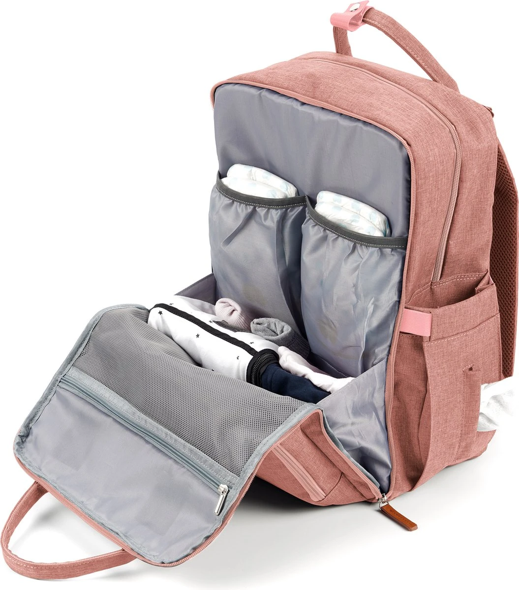 Brisby Slijtvaste Luiertas – Verzorgingstas – Met Buggymontage - Roze 10 Brisby Slijtvaste Luiertas – Verzorgingstas – Met Buggymontage - Roze - Afbeelding 8