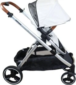 Deryan Evy Kinderwagen - Duo Kinderwagen - Uitbreidbaar - Inclusief Reiswieg - Creme -Babyproducten Serie Winkel 1072x1200 3