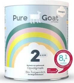 Pure Goat Company - Opvolgmelk 2 - Biologische Flesvoeding Op Basis Van Volle Geitenmelk - 800 Gram -Babyproducten Serie Winkel 1073x1200 4