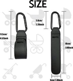 BOTC Kinderwagen Tassenhaakjes - Leer - Haakjes Voor Tassen - Set Van 2 - Leather - Extra Stevig - Buggy Haakjes - Zwart -Babyproducten Serie Winkel 1076x1200 2
