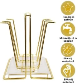 Flessenrek - Droogrek Babyfles - Flessen Rek Baby - Flessendroogrek Met Opvangbak - Afdruiprek - Afwasrek - Flessenrekje - Lekbak - Égouttoir - Goude Droogrek - Vetalo -Babyproducten Serie Winkel 1110x1200 7