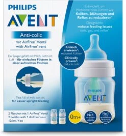 Philips Avent Anti-colic SCF810/24 - Babyfles (125 Ml) Antikrampjes Met AirFree Ventiel - 2 Stuks -Babyproducten Serie Winkel 1111x1200 10