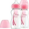 Dr. Brown's Options+ Anti-colic Bottle Brede Hals Fles - 270 Ml - Duopack Roze