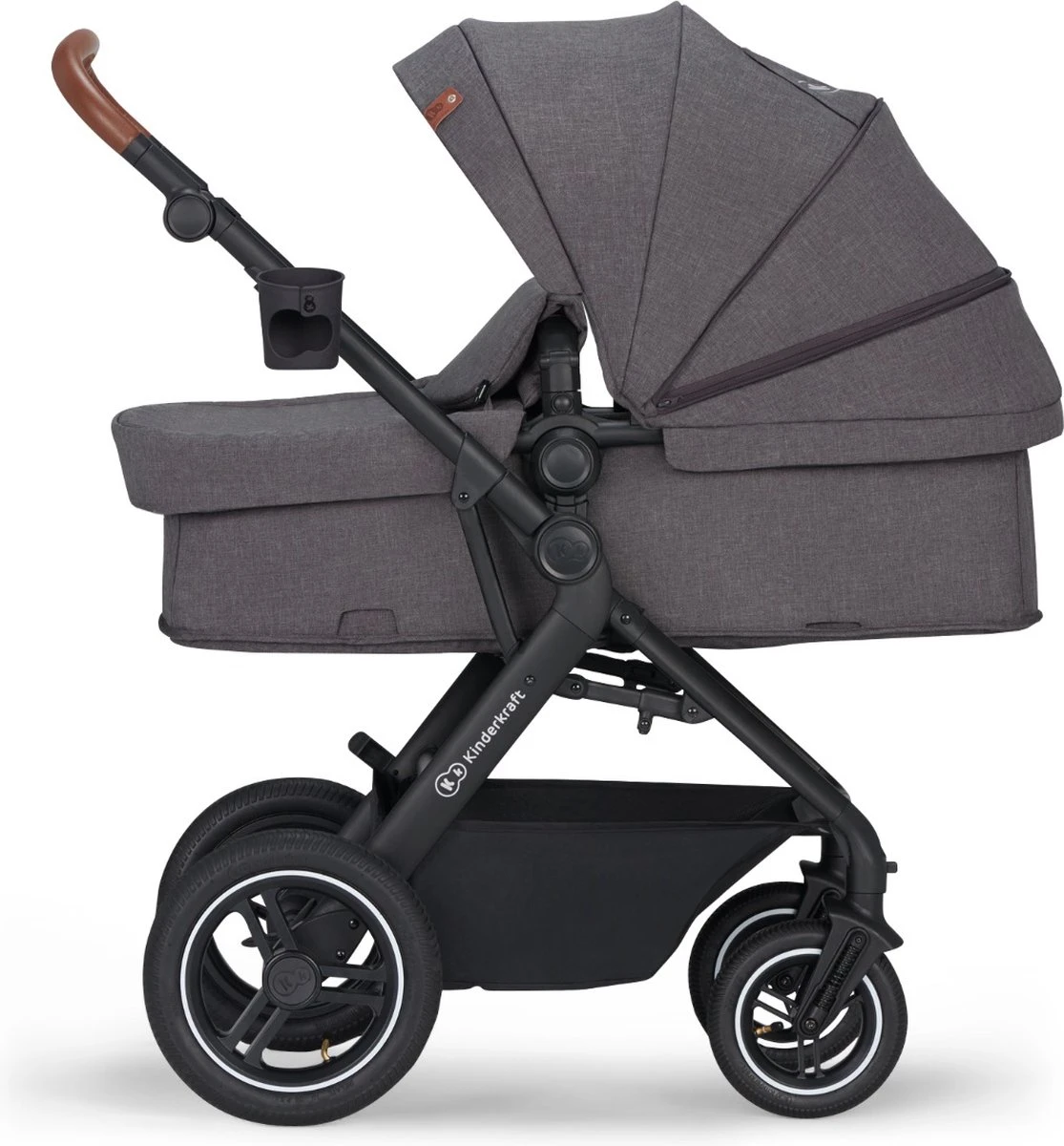 Kinderkraft B-Tour Ash Grey 3-in-1 Combi Kinderwagen Incl. Autostoel KSBTOU00DGR3000 6 Kinderkraft B-Tour Ash Grey 3-in-1 Combi Kinderwagen Incl. Autostoel KSBTOU00DGR3000 - Afbeelding 4
