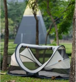 Deryan Peuter Luxe Campingbedje – Inclusief Zelfopblaasbare Matras - Cream -Babyproducten Serie Winkel 1118x1200 1