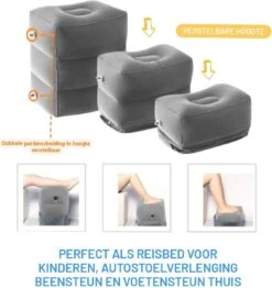 Merkloos Vliegtuigbedje - Voetkussen Opblaasbaar - Voetensteun - Voetenbankje - 3 Hoogte Standen - Reiskussen -Babyproducten Serie Winkel 1131x1200 1