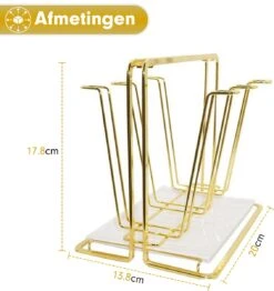Flessenrek - Droogrek Babyfles - Flessen Rek Baby - Flessendroogrek Met Opvangbak - Afdruiprek - Afwasrek - Flessenrekje - Lekbak - Égouttoir - Goude Droogrek - Vetalo -Babyproducten Serie Winkel 1131x1200 4