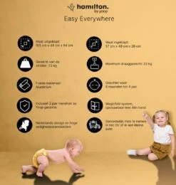 Hamilton By Yoop X1 Plus Buggy – Nieuw, Hoger, Uitgebreider 2023 Model – Premium Stroller Met One Hand Folding Technologie – Kaki – Lichte, Verstelbare En Wendbare Kinderwagen Met Vele Gemakken -Babyproducten Serie Winkel 1139x1200 3