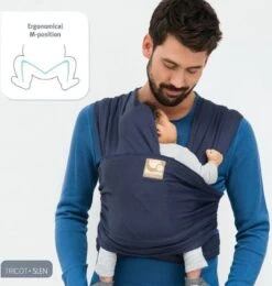 Babylonia - Tricot-Slen Organic - Draagdoek Baby - Silver Blue -Babyproducten Serie Winkel 1142x1200 2