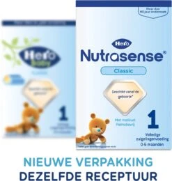 Hero Nutrasense Zuigelingenvoeding Classic 1 (0-6 Maanden) - Flesvoeding - Met Melkvet - Palmolie Vrij - 3 X 700gr (Voorheen Hero Baby Classic 1) -Babyproducten Serie Winkel 1142x1200 4