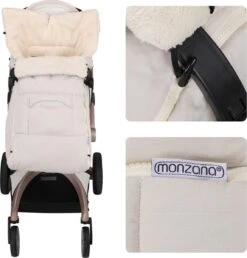 Monzana Kinderwagen Voetenzak Beige | Teddy | Maxi-Cosi | Met Opbergtas -Babyproducten Serie Winkel 1147x1200 1