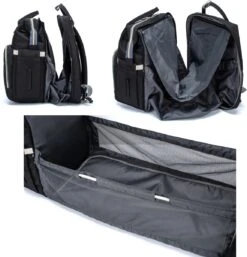 Luiertas - Multifuctioneel Luiertas 3 In 1 - Met Babybedje - Met Verschoningsmatje - Zwart - Met Usb - Met Verdikt Matras -Babyproducten Serie Winkel 1153x1200 6