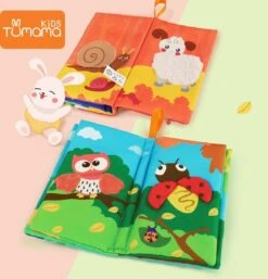 Tumama® Knisperboekje Baby Eerste Jaar “Dieren Vleugels“ Voelboekje - Sinterklaas Kerst Cadeau - Educatief Voel Knisper Boek Speelgoed -Babyproducten Serie Winkel 1155x1200