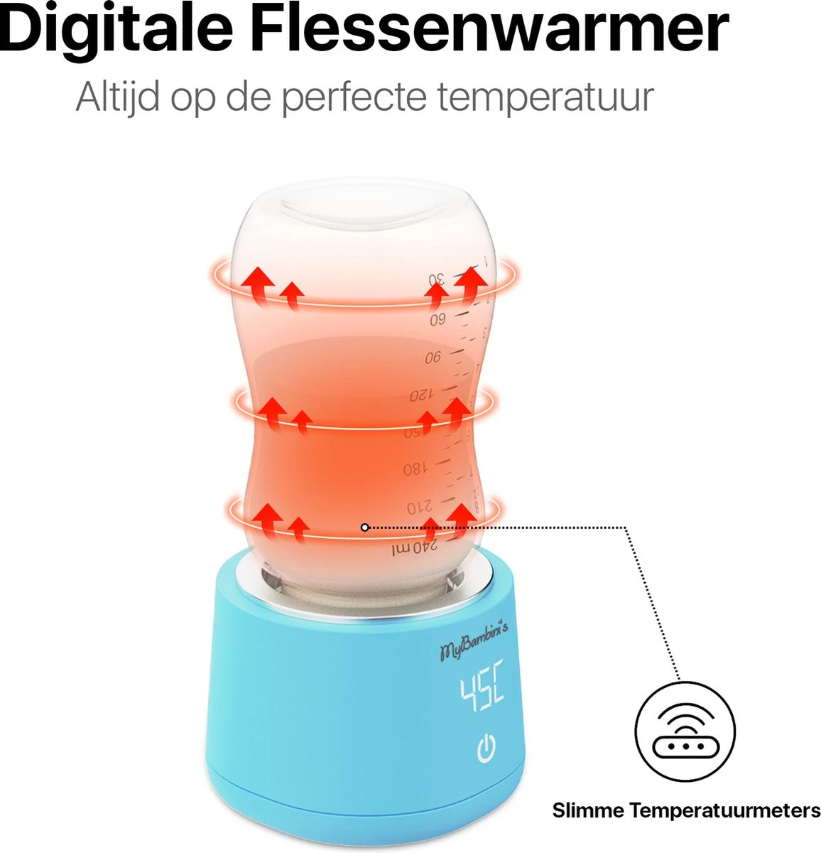MyBambini's Bottle Warmer Pro™ - Draagbare Baby Flessenwarmer Voor Onderweg - Blauw - Geschikt Voor AVENT Philips, Chicco & Dodie 6 MyBambini's Bottle Warmer Pro™ - Draagbare Baby Flessenwarmer Voor Onderweg - Blauw - Geschikt Voor AVENT Philips, Chicco & Dodie - Afbeelding 4