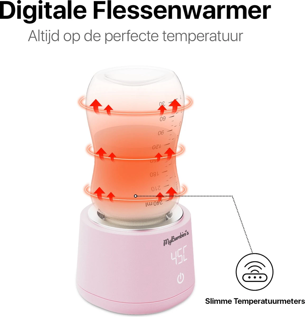 MyBambini's Bottle Warmer Pro™ - Draagbare Baby Flessenwarmer Voor Onderweg - Roze - Geschikt Voor AVENT Philips, Chicco & Dodie 9 MyBambini's Bottle Warmer Pro™ - Draagbare Baby Flessenwarmer Voor Onderweg - Roze - Geschikt Voor AVENT Philips, Chicco & Dodie - Afbeelding 7