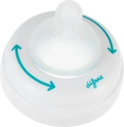 Difrax 1-2-3 Natural Flessenring Met Flessenspeen Voor Smalle Babyflessen