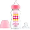 Dr. Brown's Options+ Anti-colic Transition Bottle - Bottle To Sippy Starterkit BH - 270 Ml - Roze -Babyproducten Serie Winkel 1177x1200 4