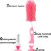 Merkloos Flessenborstel - Schoonmaakborstel Babyfles - Flessenreiniger - Fles Afwasborstel - Borstel Voor Drinkbus Of Drinkfles - Silicone - Duurzaam - Roze -Babyproducten Serie Winkel 1178x1200 4