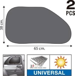 Car Plus Zonneschermen Zijruit 3-laags 38 X 65 Cm Zwart 2 Stuks -Babyproducten Serie Winkel 1179x1200 3