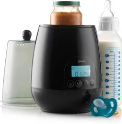 Alecto BW700BK - Snelle Digitale Flessenwarmer 500W Voor Opwarmen, Steriliseren En Ontdooien - Inclusief Stoomkap - Bediening Via Display - Zwart -Babyproducten Serie Winkel 1181x1200 3