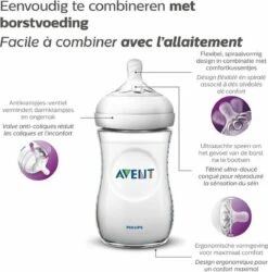 Philips Avent Natural Babyfles - SCF070/22 Babyfles (1m+) Voor Langzame Toevoer - 1x -Babyproducten Serie Winkel 1184x1200 7