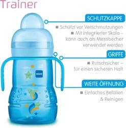 MAM Trainer+ | MAM Drinkbeker | MAM Drinkfles | Blauw | 220ML -Babyproducten Serie Winkel 1189x1200 5