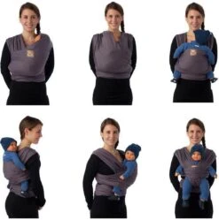 Babylonia - Tricot-Slen Organic - Draagdoek Baby - Silver Blue -Babyproducten Serie Winkel 1191x1200 5