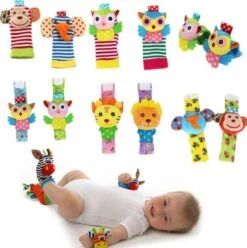 Baby Rammelaar | Baby Rammelaar Sokjes En Rammelaar Armbanden|4-delig Rammelaar Set|Pols- En Voetrammelaar Set| 0 T/m 24 Maanden | Babyarmband | Babysokken | Babykleding|Pasgeboren Baby| Baby Gift Set -Babyproducten Serie Winkel 1194x1200