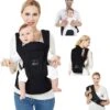 Deryan Pack Luxe Ergonomische Draagzak - Babydrager + Opbergvakjes - Zwart -Babyproducten Serie Winkel 1194x1200 3