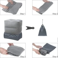 Merkloos Vliegtuigbedje - Voetkussen Opblaasbaar - Voetensteun - Voetenbankje - 3 Hoogte Standen - Reiskussen -Babyproducten Serie Winkel 1196x1200 8