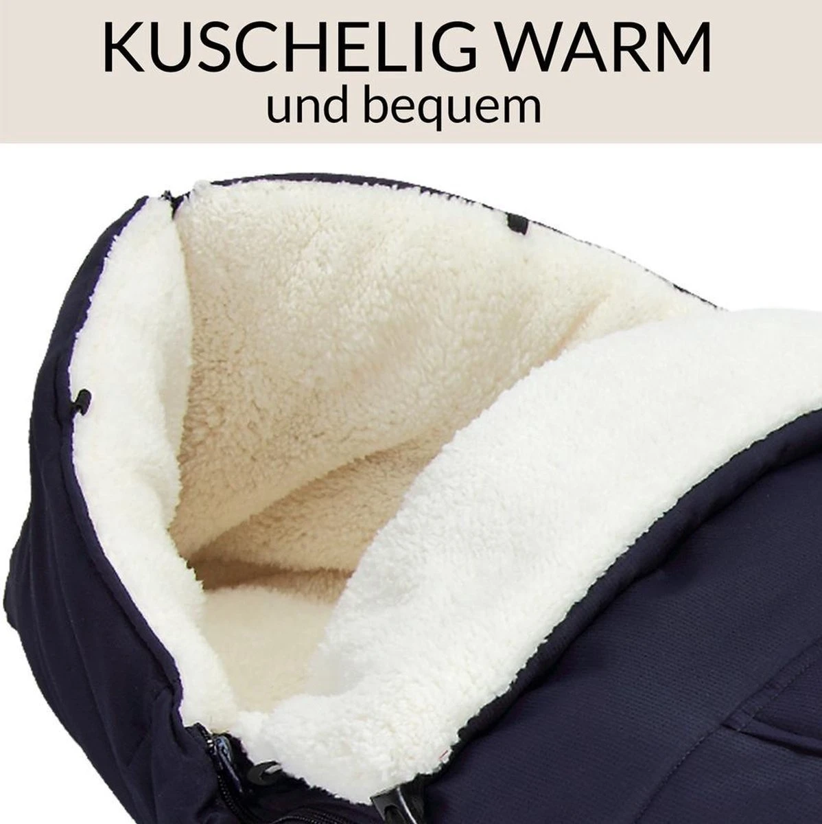 Monzana Voetenzak - Voor Kinderwagen Of Stoeltje - 93x56cm Donkerblauw 13 Monzana Voetenzak - Voor Kinderwagen Of Stoeltje - 93x56cm Donkerblauw - Afbeelding 11