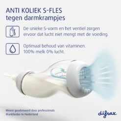 Difrax Anti-Colic S-babyfles Wide - 310 Ml - Creme|Popcorn -Babyproducten Serie Winkel 1199x1200 40