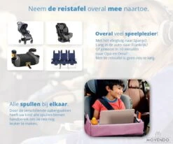 ‘’MOVENDO’’ Reistafel Voor Auto Kinderen – Autotafel – Speeltafel Auto – Travel Tray – Tekentafel – Opvouwbaar Met Tablethouder - Roze -Babyproducten Serie Winkel 1200x1000 3