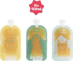 Badabulle 15 Stuks Herbruikbare Knijpzakjes B004500 14 Badabulle 15 Stuks Herbruikbare Knijpzakjes B004500 -Babyproducten Serie Winkel 1200x1001 5