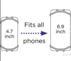 Dooky Telefoonhouder Smartphone Telefoon Houder 360* Rotatie Universeel Kinderwagen Fiets Zwart -Babyproducten Serie Winkel 1200x1032 2