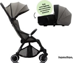 Hamilton By Yoop X1 Plus Buggy – Nieuw, Hoger, Uitgebreider 2023 Model – Premium Stroller Met One Hand Folding Technologie – Grijs – Lichte, Verstelbare En Wendbare Kinderwagen Met Vele Gemakken -Babyproducten Serie Winkel 1200x1037