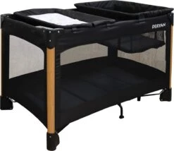 Deryan Luxe Campingbed Compleet - 120x60cm - Bodemverhoger - Verschoonblad - Opbergmand - Zwart 19 Deryan Luxe Campingbed Compleet - 120x60cm - Bodemverhoger - Verschoonblad - Opbergmand - Zwart -Babyproducten Serie Winkel 1200x1039