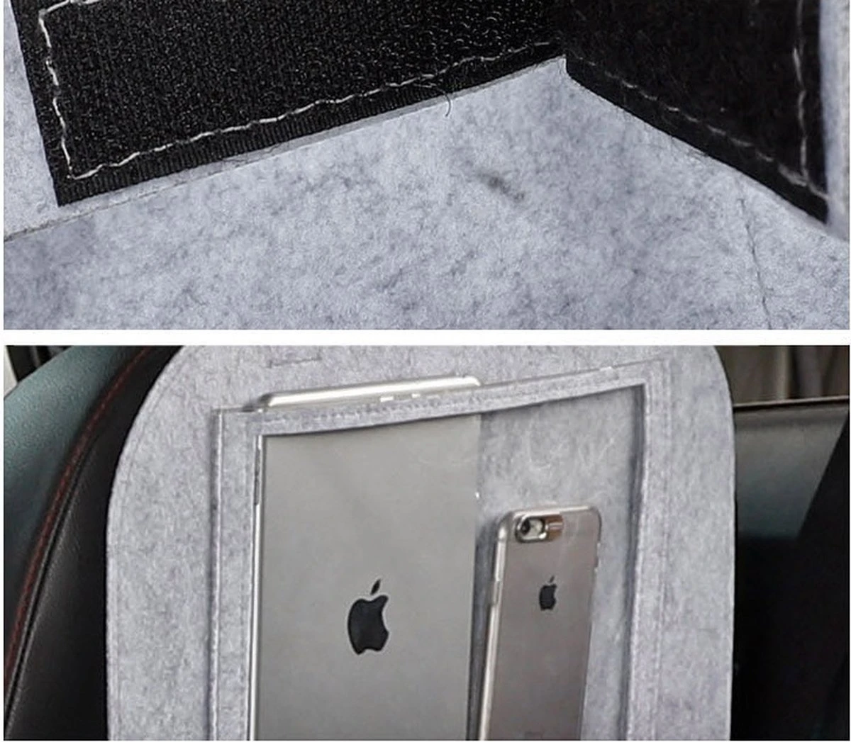 Case2go - Auto Organizer Met Tablet Houder - Autostoel Organizer Met Telefoonhouder En Bekerhouder Auto - Zwart 7 Case2go - Auto Organizer Met Tablet Houder - Autostoel Organizer Met Telefoonhouder En Bekerhouder Auto - Zwart - Afbeelding 5