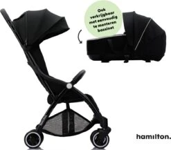 Hamilton By Yoop X1 Plus Buggy – Nieuw, Hoger, Uitgebreider 2023 Model – Premium Stroller Met One Hand Folding Technologie – Zwart – Lichte, Verstelbare En Wendbare Kinderwagen Met Vele Gemakken -Babyproducten Serie Winkel 1200x1053