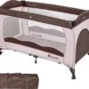 TecTake - Kinder Reisbed Babybed - Beige / Bruin - 402417 - 126x65x80 Cm Met Draagtas -Babyproducten Serie Winkel 1200x1069