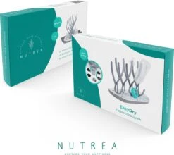 Nutrea EasyDry – Flessen Droogrek Baby – Afdruiprek Babyfles – Droogrek Voor Flessen – Inclusief Lekbak – Grijs/Wit -Babyproducten Serie Winkel 1200x1070 1