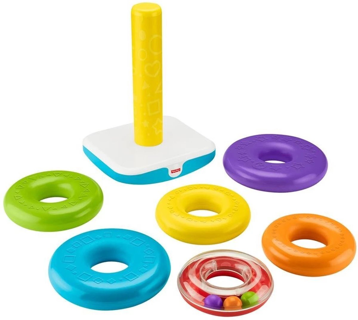 Fisher Price Fisher-Price Stapelringen - Grote Kleurenringpiramide 3 Fisher Price Fisher-Price Stapelringen - Grote Kleurenringpiramide