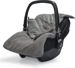 Jollein Voetenzak Voor Autostoel & Kinderwagen - Basic Knit - Stone Grey -Babyproducten Serie Winkel 1200x1091 1