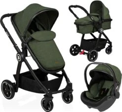 Baninni Kinderwagen Otto 3 In 1 Olive Green